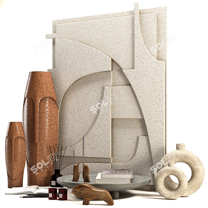 Elegant Décor Set: Perfect for Any Space 3D model image 4