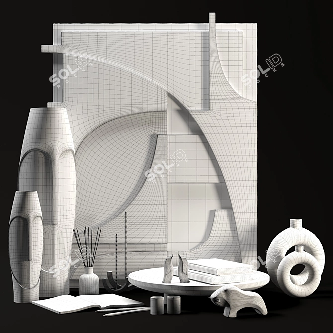 Elegant Décor Set: Perfect for Any Space 3D model image 5