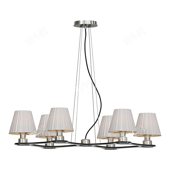 Elegant Aspen Chandelier 3D model image 1