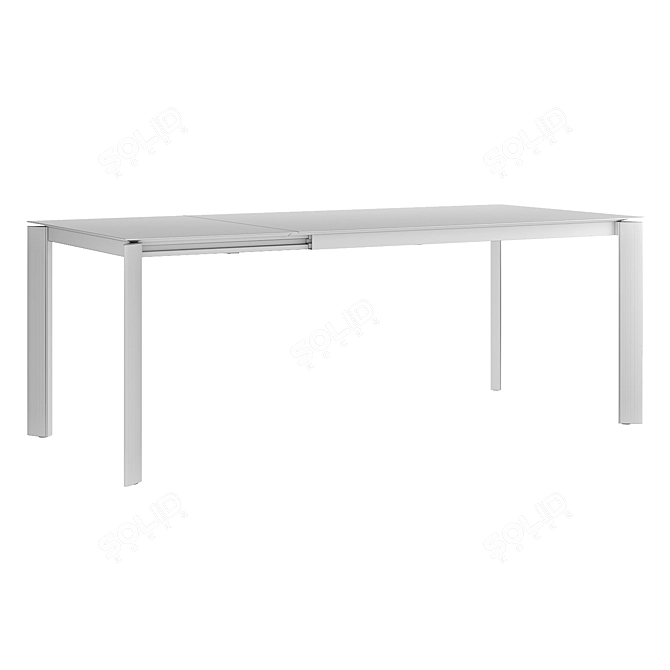 Blade Extendable Dining Table 3D model image 2