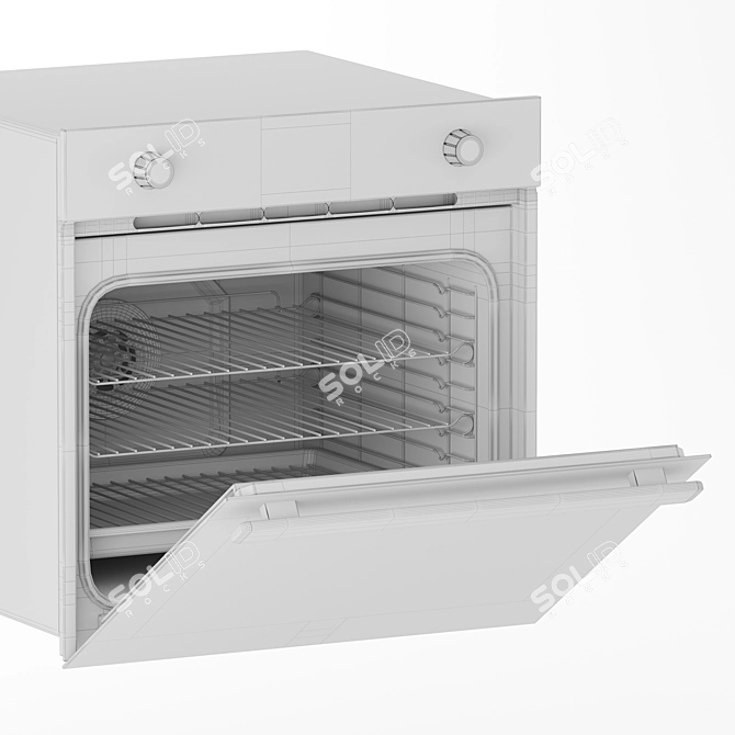 Belling Oven & Microwave: Stylish, Efficient Appliances 3D model image 4