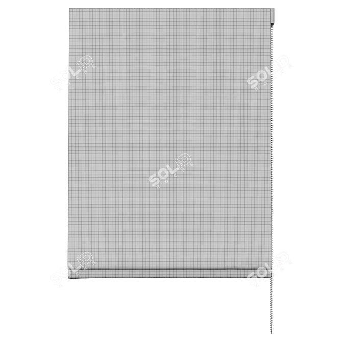 Distressed Dot Cordless Roman Shade 3D model image 3