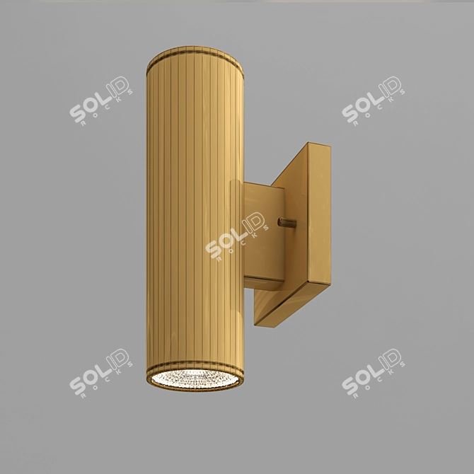 Cylinder LED Sconce: Versatile Indoor & Outdoor Lighting 3D model image 4