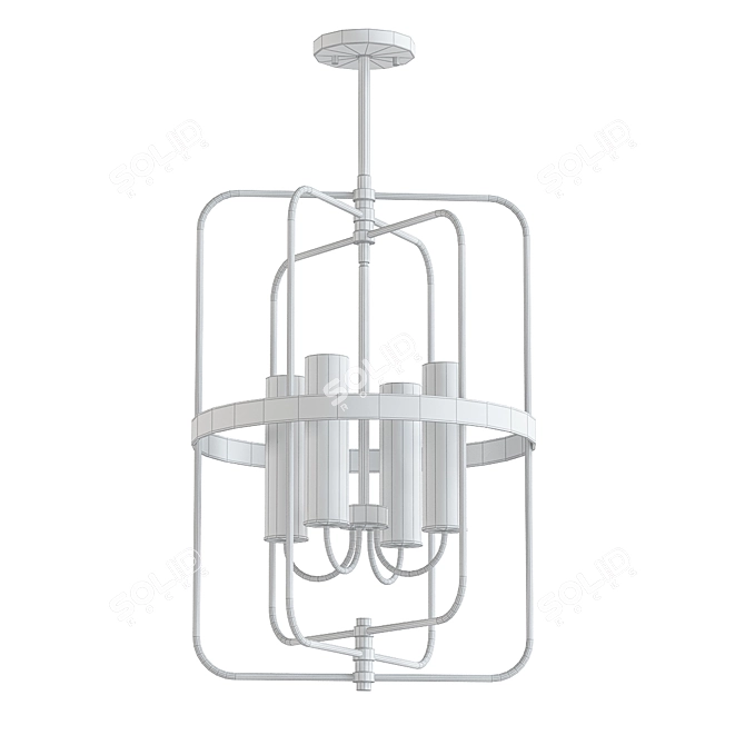 Modern Savoy House Kearney 4-Light Pendant 3D model image 2