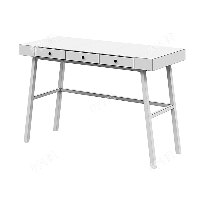 Bamboo Workstation: LILLÅSEN Desk 3D model image 2