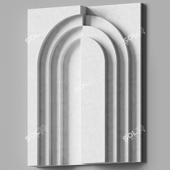 Contemporary Relief Panel Home - Rolando Anselmi 3D model image 2