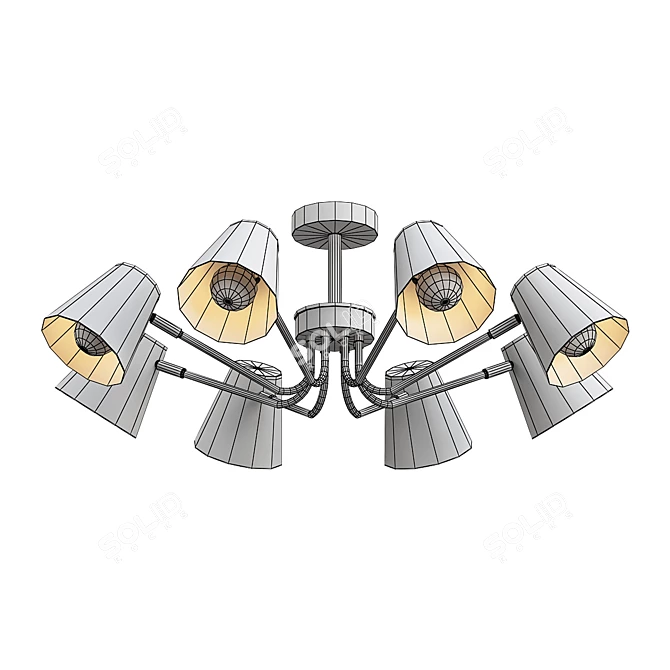 Evolutionary Ceiling Chandelier 3D model image 2