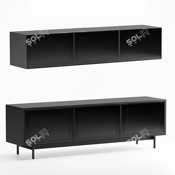 Sleek Modern TV Stands 3D model image 5