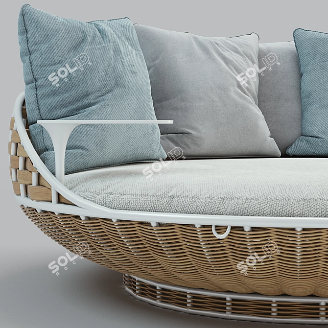 Swingrest Ground Lounge: Ultimate Comfort on a Rotating Base 3D model image 2