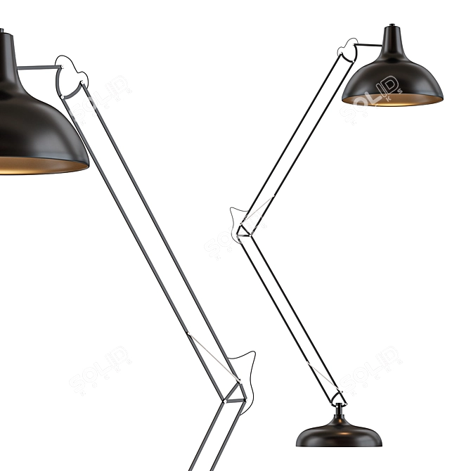 Betlham 180 cm Floor Lamp 3D model image 1