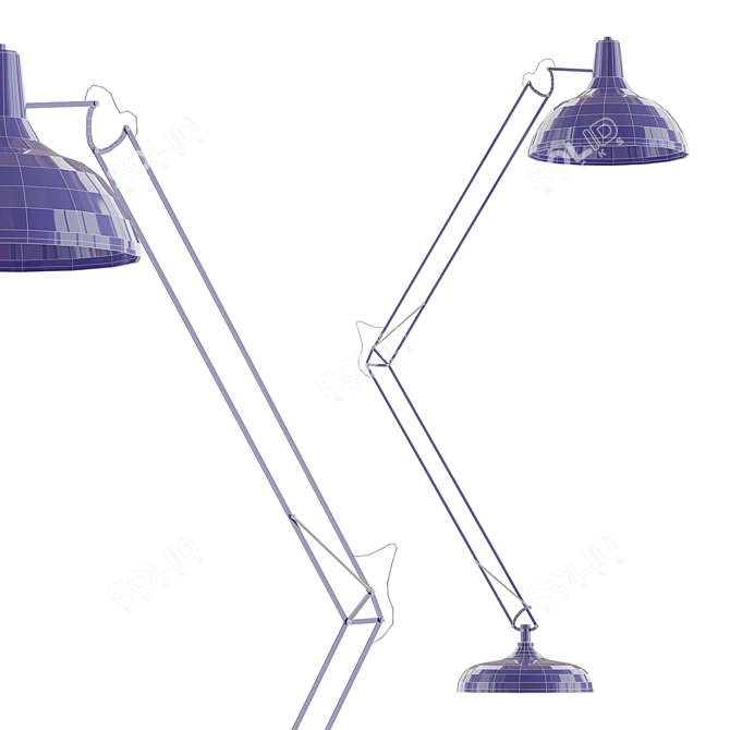 Betlham 180 cm Floor Lamp 3D model image 2