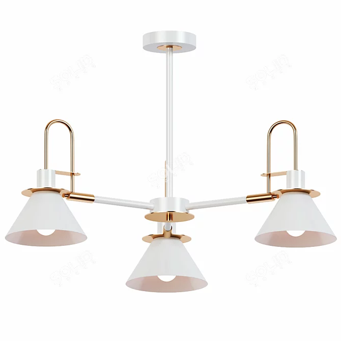 Elegant Impress Pendant Light 3D model image 2