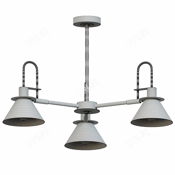 Elegant Impress Pendant Light 3D model image 3