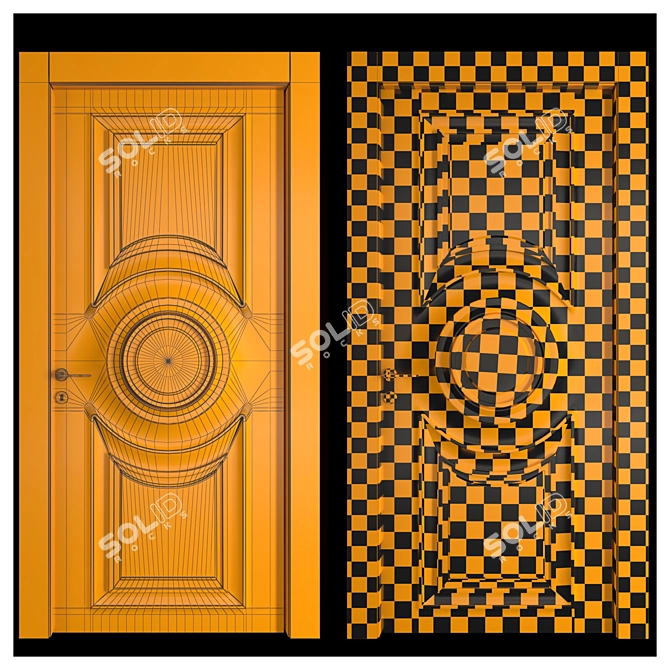 Timeless Charm: Garofoli Interior Doors 3D model image 3