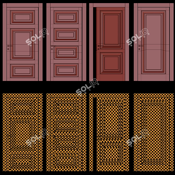 Timeless Charm: Garofoli Interior Doors 3D model image 8