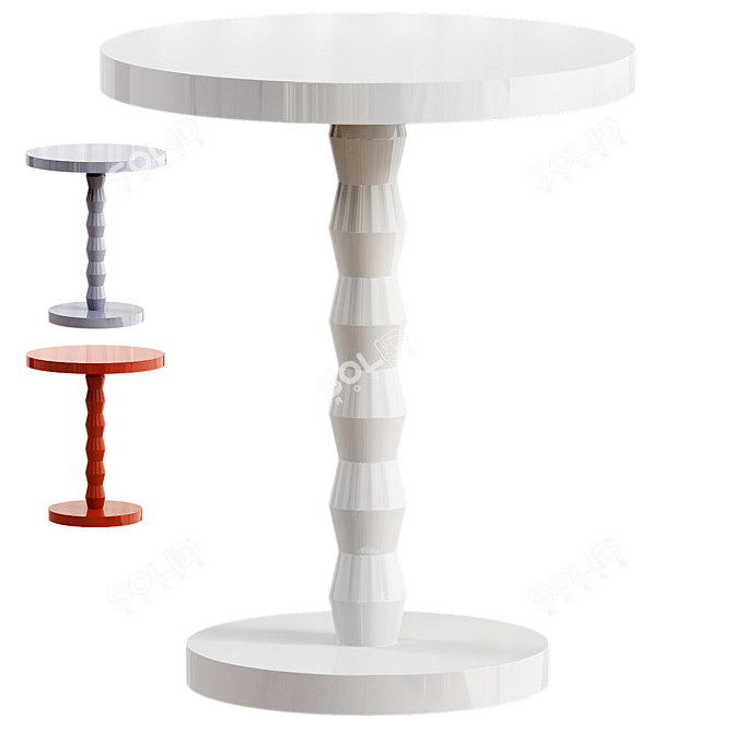  Minimalist Round Table: Lebooa 3D model image 1