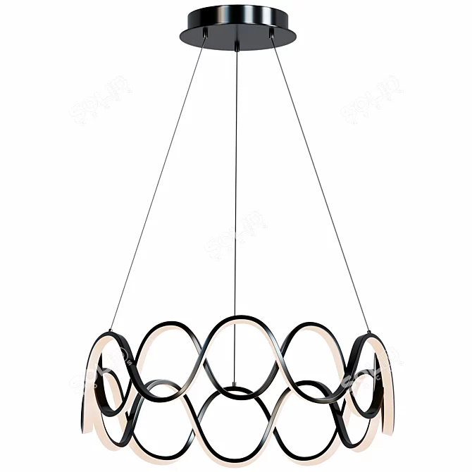 Elegant Marzona Chandelier: Timeless Beauty 3D model image 1