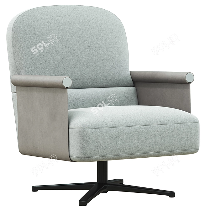 Sleek Italian Ditre Beyl Armchair 3D model image 1