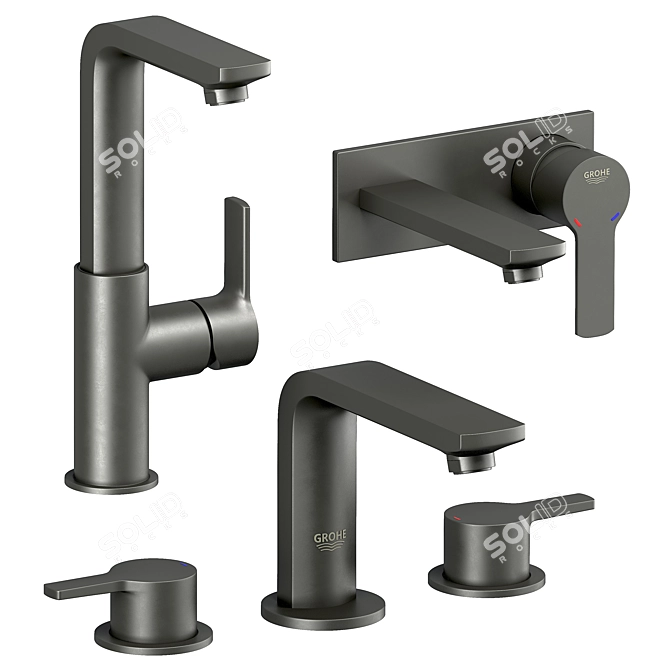 GROHE Linear Set: High-Quality Vray and Corona Compatible 3D Model 3D model image 8