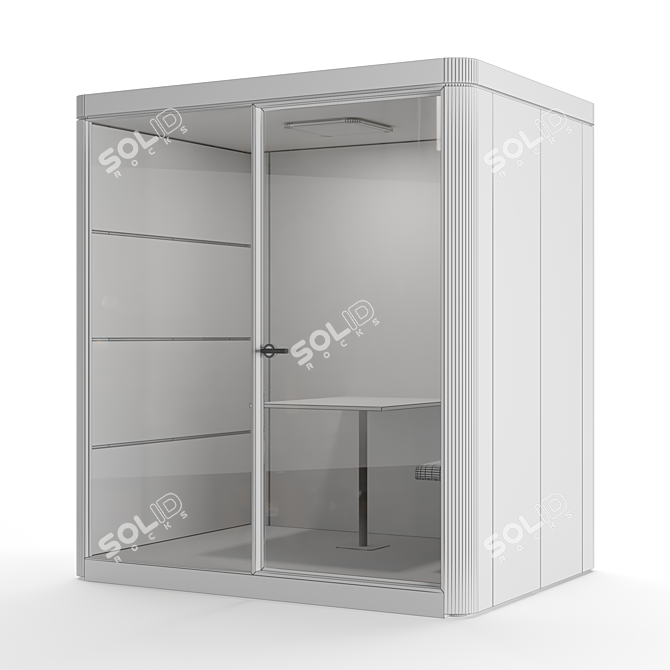 Sedus se:cube M - Efficient Office Cubicle 3D model image 3