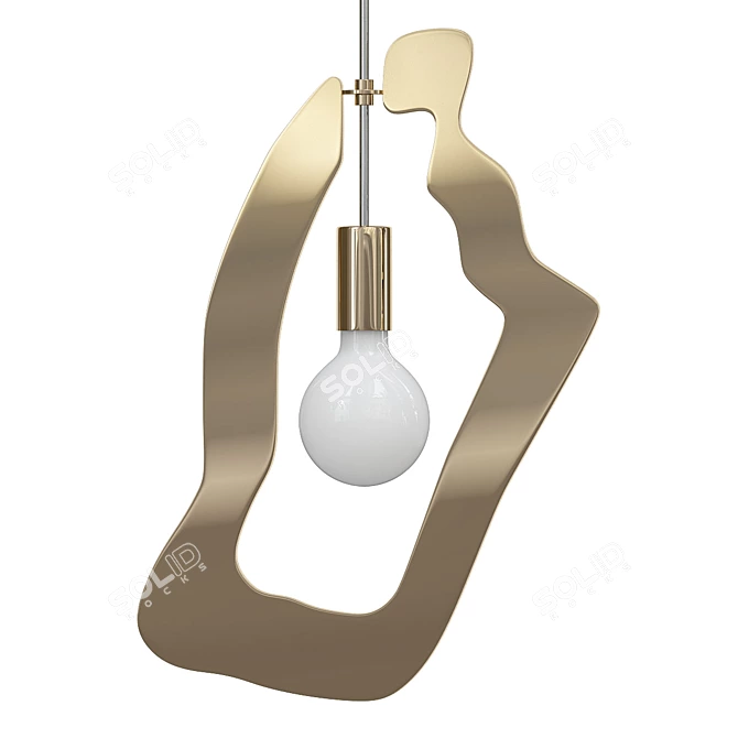 Modern Metal Pendant Lamp: ESPRIT YA-YA 3 3D model image 1