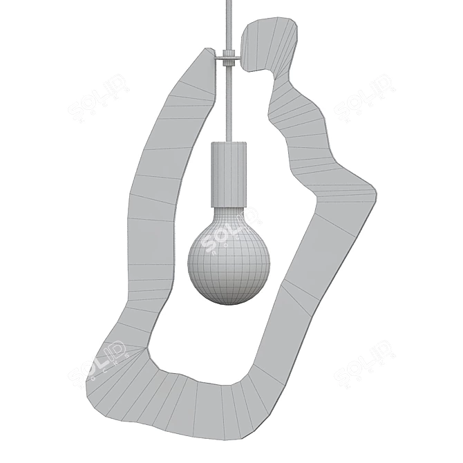 Modern Metal Pendant Lamp: ESPRIT YA-YA 3 3D model image 2