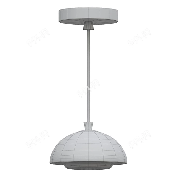 Elegant Designer Pendant Light 3D model image 2