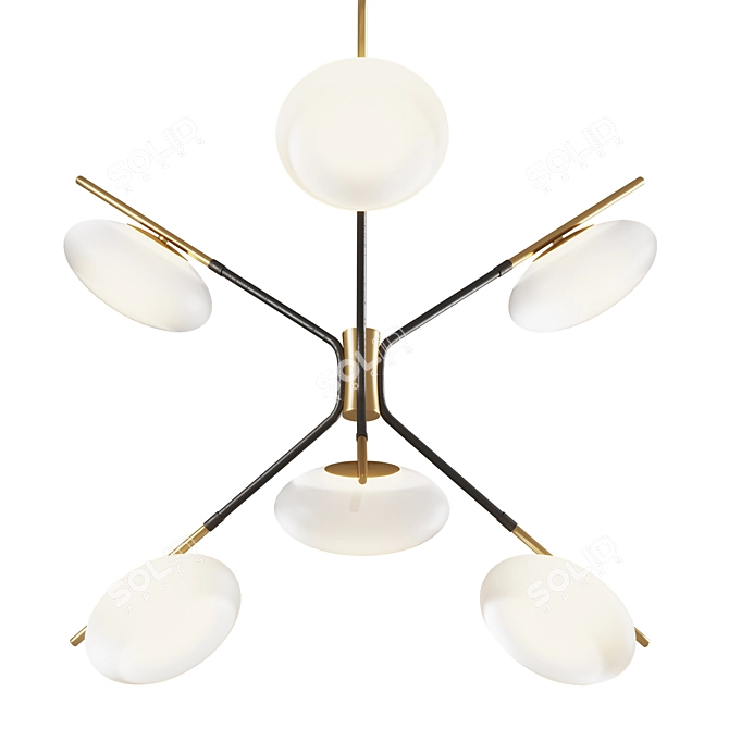 Title: Bestie Pendant Light by Corner Design 3D model image 1