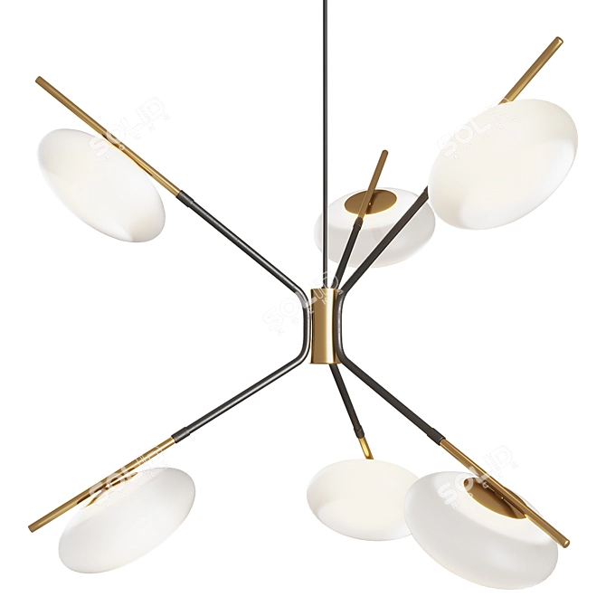 Title: Bestie Pendant Light by Corner Design 3D model image 2