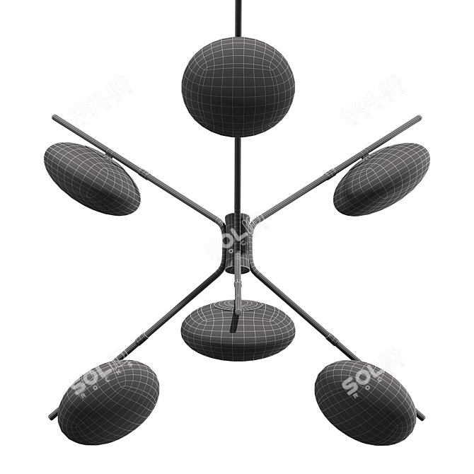 Title: Bestie Pendant Light by Corner Design 3D model image 4