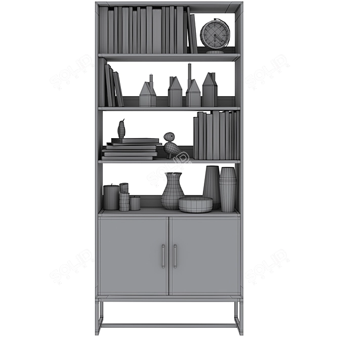 Modern Pombal Shelving: Sleek and Functional 3D model image 6