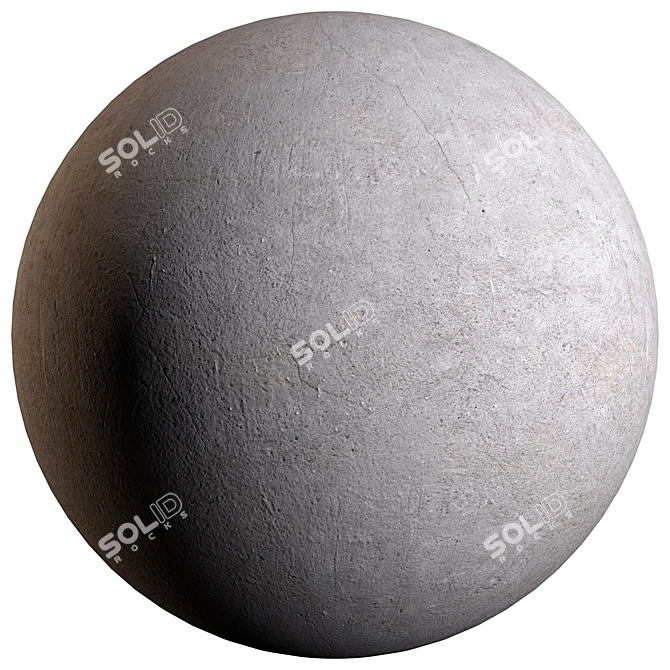 Spherical Concrete Material Kit 3D model image 3