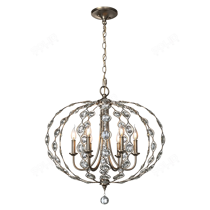 Feiss Leila Chandelier 3D model image 1