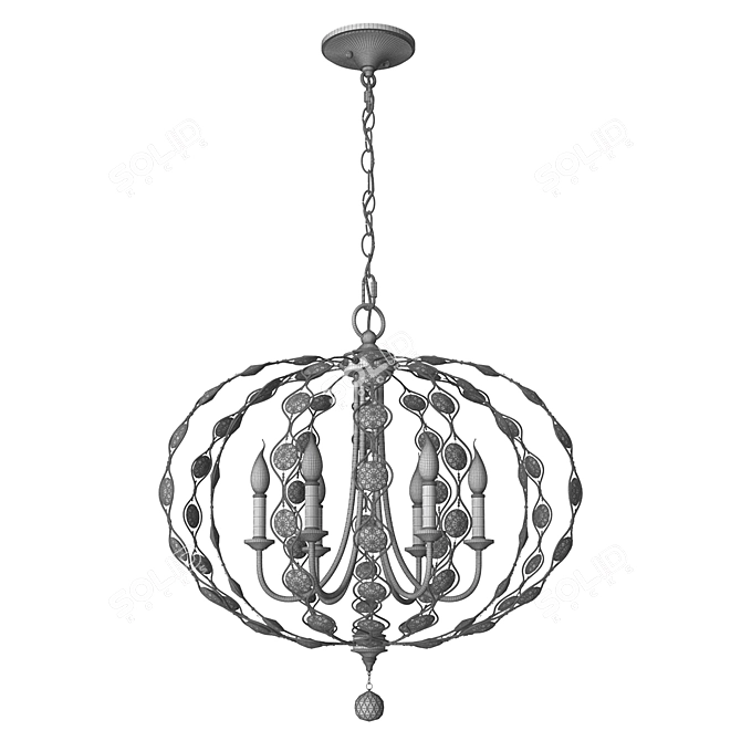 Feiss Leila Chandelier 3D model image 2