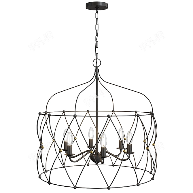 Eponini Lantern: Sleek Modern Design 3D model image 1