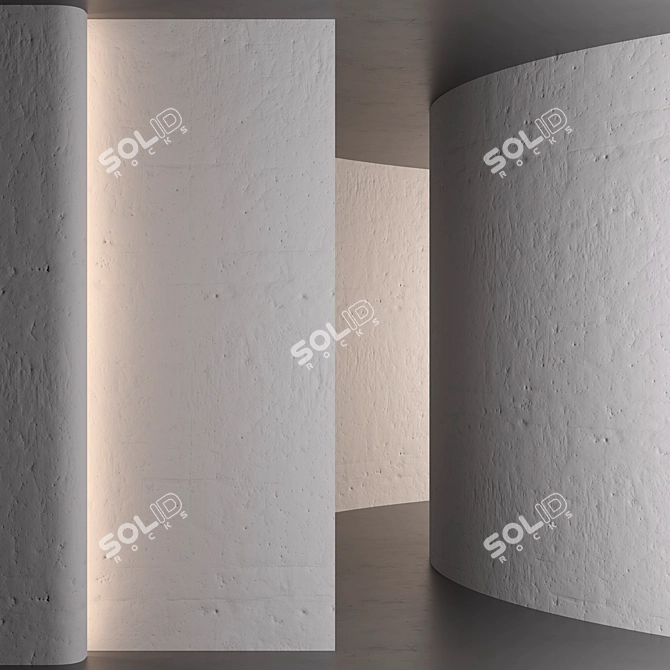 Classic Plaster Texture 3D model image 2