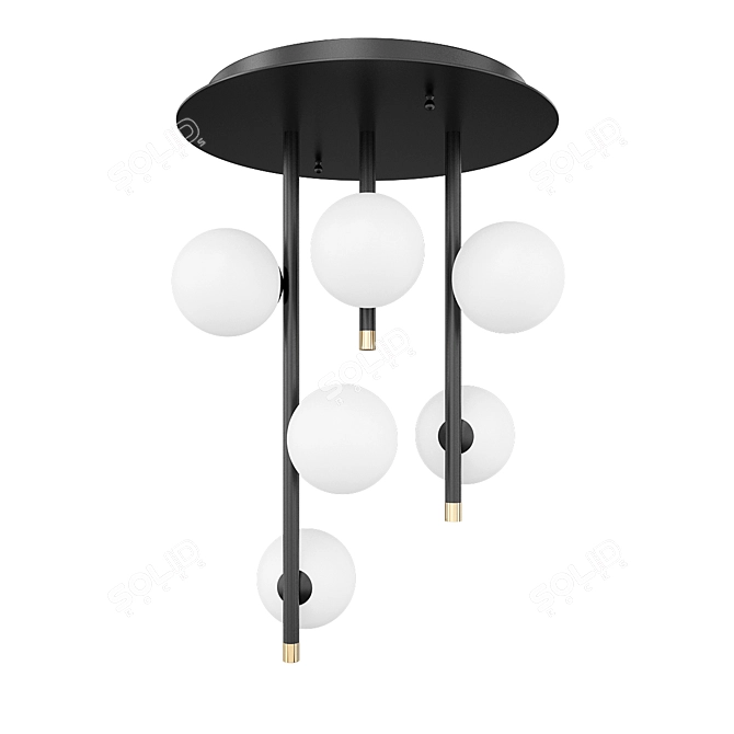 Modern Marco Spatti Ceiling Lamp 3D model image 1