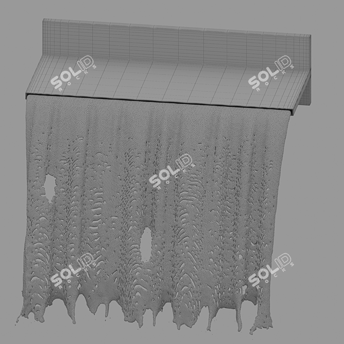 Elegant Waterfall Faucet 3D model image 5