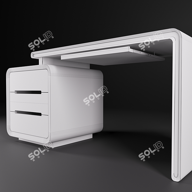 Contemporary "Senate" Writing Table 3D model image 3