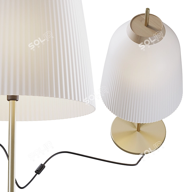 Campa Table Lamp: Stylish Illumination for Any Space 3D model image 3