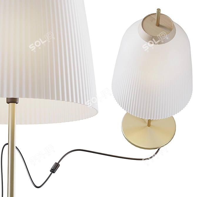 Campa Table Lamp: Stylish Illumination for Any Space 3D model image 5