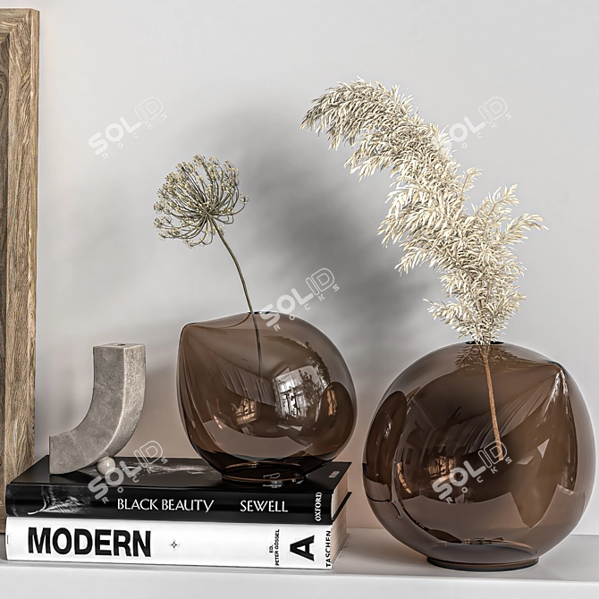 Elegant Decorative Set - 20 Pieces 3D model image 3