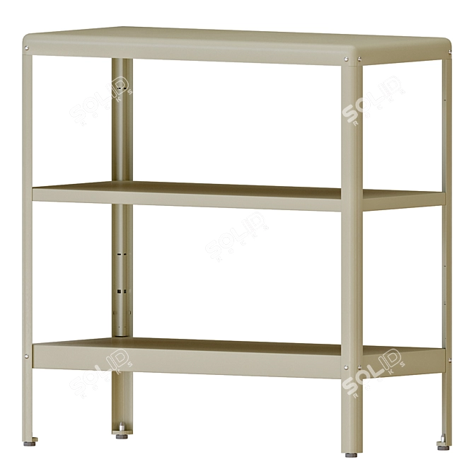 Beige Outdoor Cabinet: KOLBJÖRN 3D model image 2