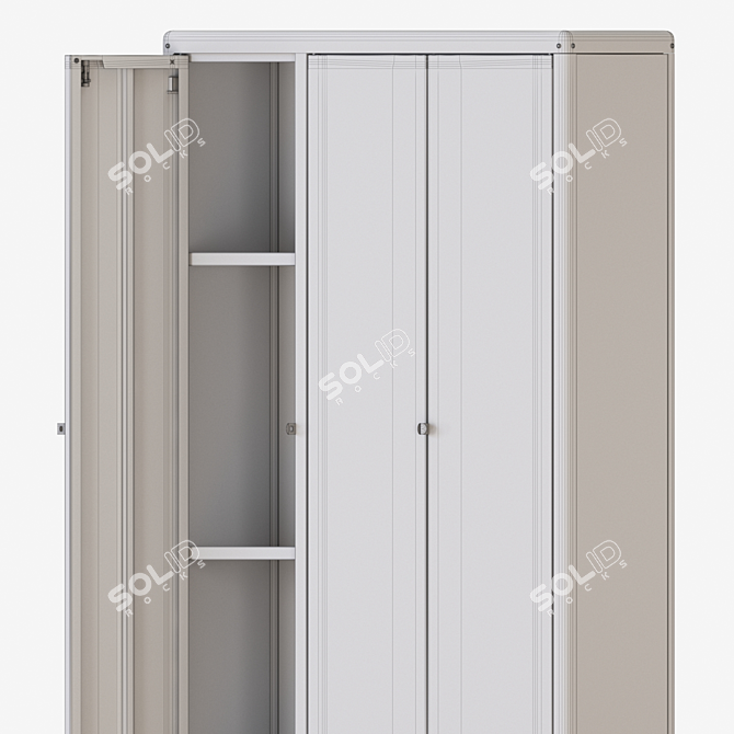 Beige Outdoor Cabinet: KOLBJÖRN 3D model image 7
