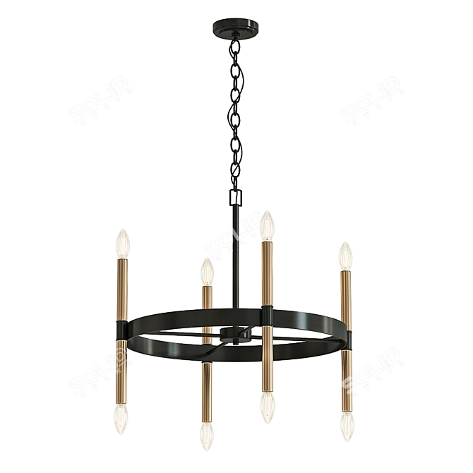 Notre Dame 6-Light Traditional Chandelier 3D model image 1