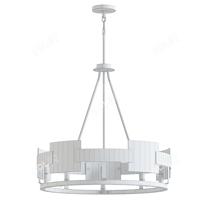 Stratum V-Ray Chandelier: Modern Elegance Illuminated 3D model image 2