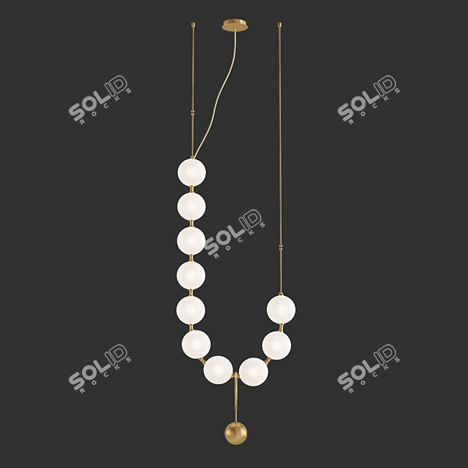 Elegant Coco 04 Chandelier 3D model image 1