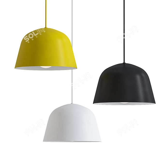 Scandi Style MU Lamp 3D model image 1