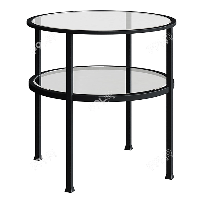 Pottery Barn Tanner Round Coffee Table (24") 3D model image 1