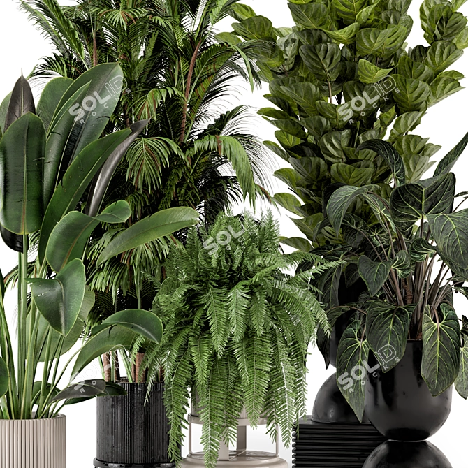 Ferm Living Bau Pot Large Set - Stylish Indoor Plants 3D model image 6